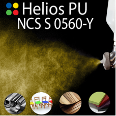 NCS S 0560-Y шовковисто матова, 1 компонентна високоеластична поліуретанова емаль HELIOS PU - 1кг