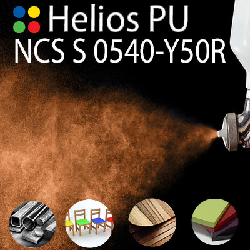 NCS S 0540-Y50R шовковисто матова, 1 компонентна високоеластична поліуретанова емаль HELIOS PU - 1кг NCS S 0540-Y50R шовковисто матова, 1 компонентна високоеластична поліуретанова емаль HELIOS PU - 1кг