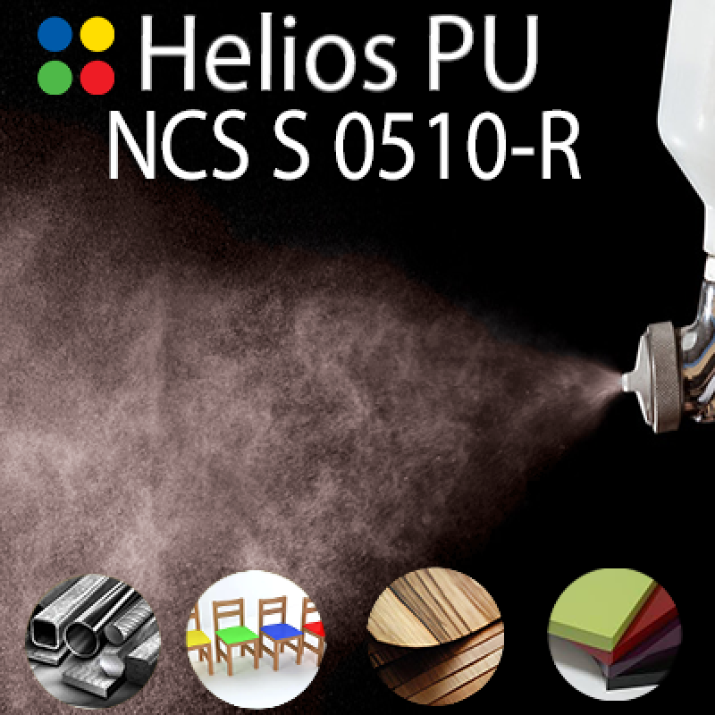 NCS S 0510-R шовковисто матова, 1 компонентна високоеластична поліуретанова емаль HELIOS PU - 1кг NCS S 0510-R шовковисто матова, 1 компонентна високоеластична поліуретанова емаль HELIOS PU - 1кг