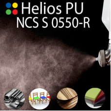 NCS S 0550-R шовковисто матова, 1 компонентна високоеластична поліуретанова емаль HELIOS PU - 1кг