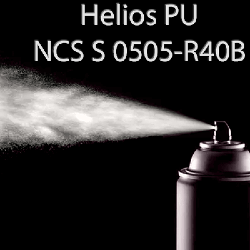 Аерозольна NCS S 0505-R40B шовковисто матова, 1 компонентна поліуретанова емаль HELIOS PU - 400мл
