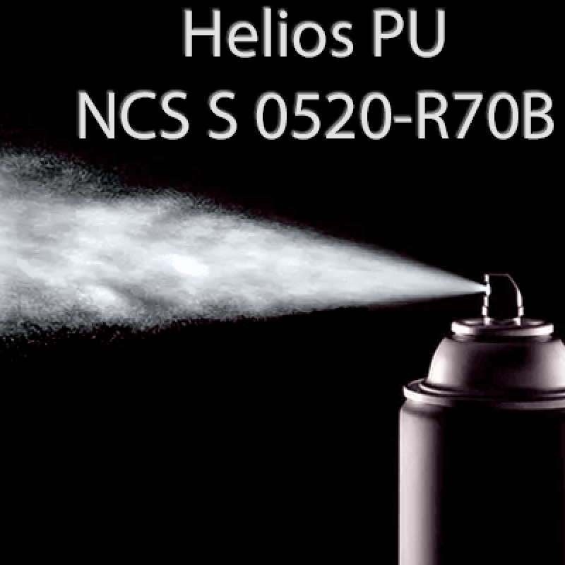 Аерозольна NCS S 0520-R70B шовковисто матова, 1 компонентна поліуретанова емаль HELIOS PU - 400мл
