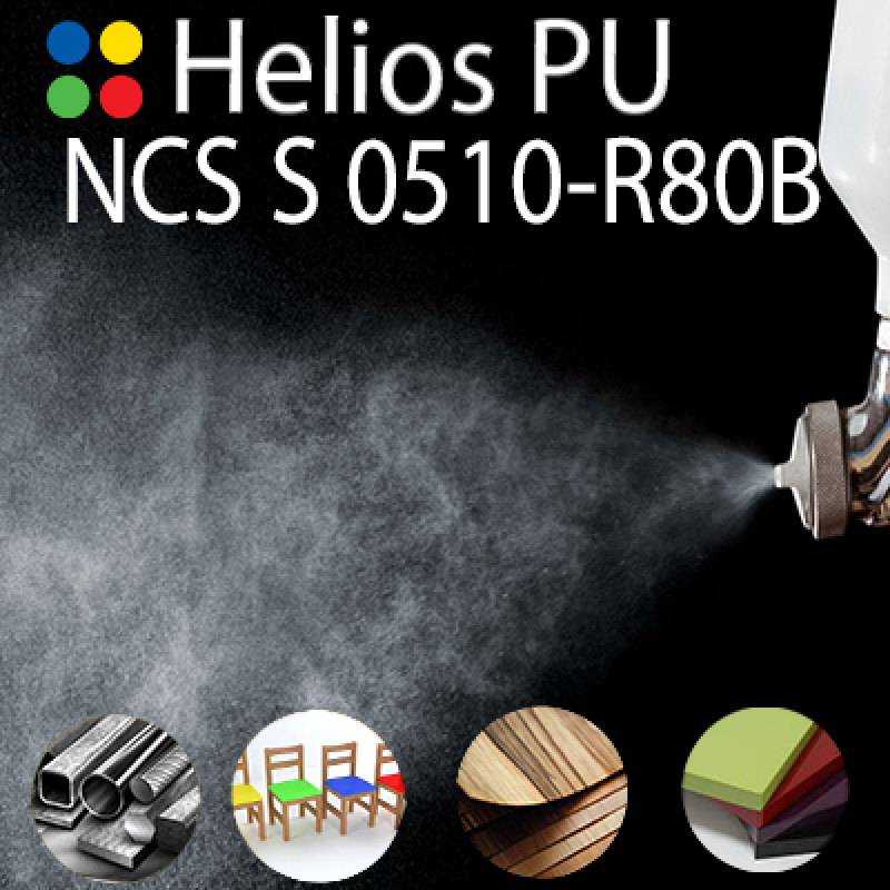 NCS S 0510-R80B шовковисто матова, 1 компонентна високоеластична поліуретанова емаль HELIOS PU - 1кг NCS S 0510-R80B шовковисто матова, 1 компонентна високоеластична поліуретанова емаль HELIOS PU - 1кг
