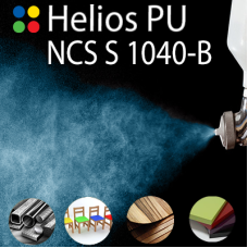 NCS S 1040-B шовковисто матова, 1 компонентна високоеластична поліуретанова емаль HELIOS PU - 1кг