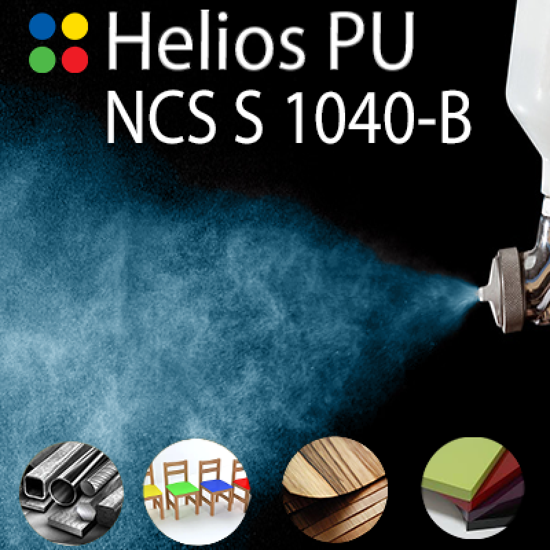 NCS S 1040-B шовковисто матова, 1 компонентна високоеластична поліуретанова емаль HELIOS PU - 1кг NCS S 1040-B шовковисто матова, 1 компонентна високоеластична поліуретанова емаль HELIOS PU - 1кг