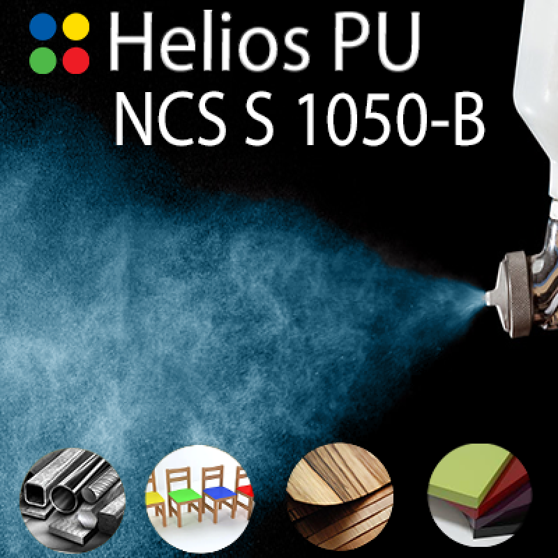 NCS S 1050-B шовковисто матова, 1 компонентна високоеластична поліуретанова емаль HELIOS PU - 1кг NCS S 1050-B шовковисто матова, 1 компонентна високоеластична поліуретанова емаль HELIOS PU - 1кг