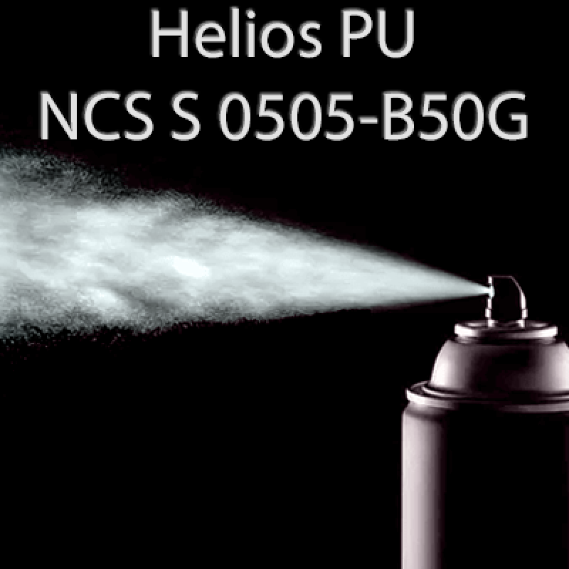 Аерозольна NCS S 0505-B50G шовковисто матова, 1 компонентна поліуретанова емаль HELIOS PU - 400мл