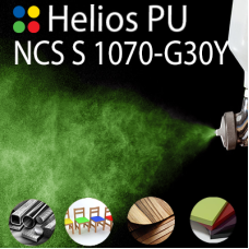 NCS S 1070-G30Y шовковисто матова, 1 компонентна високоеластична поліуретанова емаль HELIOS PU - 1кг