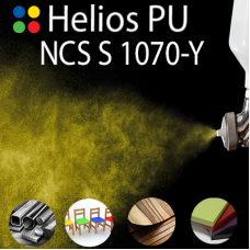 NCS S 1070-Y шовковисто матова, 1 компонентна високоеластична поліуретанова емаль HELIOS PU - 1кг