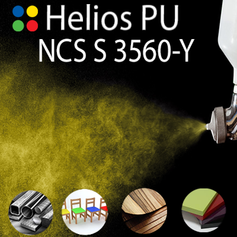 NCS S 3560-Y шовковисто матова, 1 компонентна високоеластична поліуретанова емаль HELIOS PU - 1кг NCS S 3560-Y шовковисто матова, 1 компонентна високоеластична поліуретанова емаль HELIOS PU - 1кг