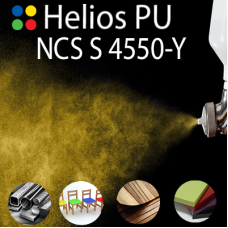 NCS S 4550-Y шовковисто матова, 1 компонентна високоеластична поліуретанова емаль HELIOS PU - 1кг