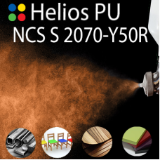 NCS S 2070-Y50R шовковисто матова, 1 компонентна високоеластична поліуретанова емаль HELIOS PU - 1кг