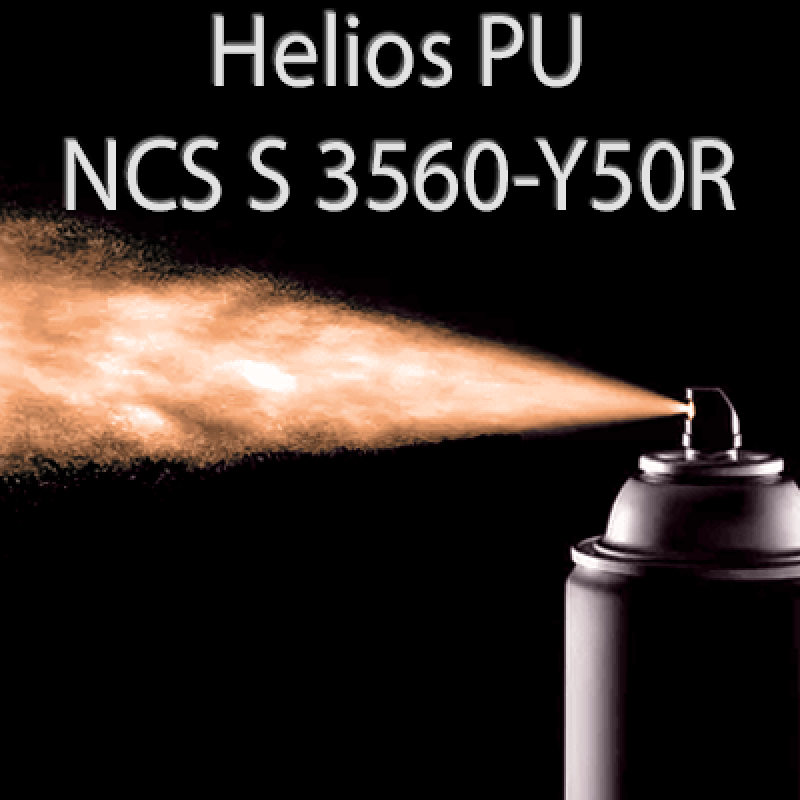 Аерозольна NCS S 3560-Y50R шовковисто матова, 1 компонентна поліуретанова емаль HELIOS PU - 400мл