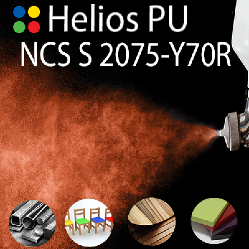 NCS S 2075-Y70R шовковисто матова, 1 компонентна високоеластична поліуретанова емаль HELIOS PU - 1кг NCS S 2075-Y70R шовковисто матова, 1 компонентна високоеластична поліуретанова емаль HELIOS PU - 1кг