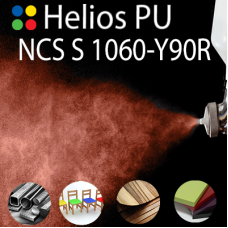NCS S 1060-Y90R шовковисто матова, 1 компонентна високоеластична поліуретанова емаль HELIOS PU - 1кг