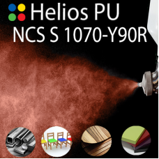 NCS S 1070-Y90R шовковисто матова, 1 компонентна високоеластична поліуретанова емаль HELIOS PU - 1кг