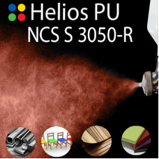 NCS S 3050-R шовковисто матова, 1 компонентна високоеластична поліуретанова емаль HELIOS PU - 1кг