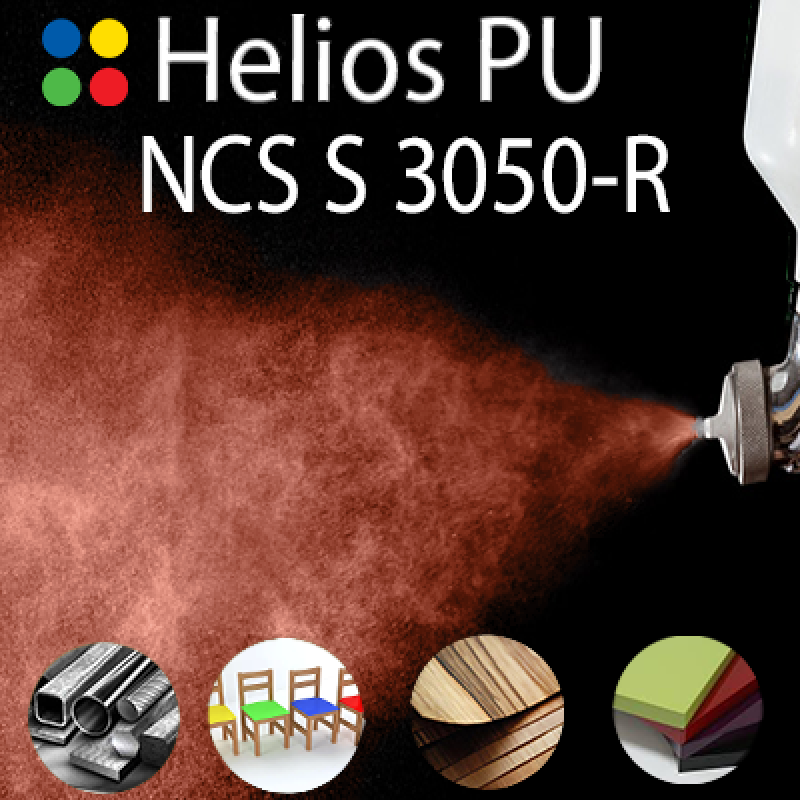 NCS S 3050-R шовковисто матова, 1 компонентна високоеластична поліуретанова емаль HELIOS PU - 1кг NCS S 3050-R шовковисто матова, 1 компонентна високоеластична поліуретанова емаль HELIOS PU - 1кг