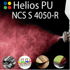 NCS S 4050-R шовковисто матова, 1 компонентна високоеластична поліуретанова емаль HELIOS PU - 1кг