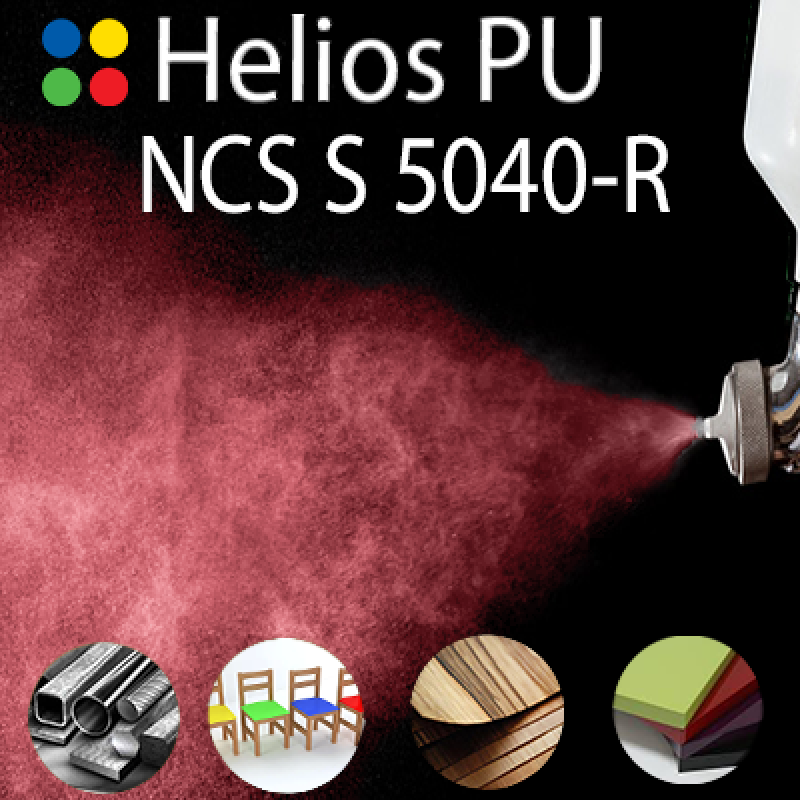 NCS S 5040-R шовковисто матова, 1 компонентна високоеластична поліуретанова емаль HELIOS PU - 1кг NCS S 5040-R шовковисто матова, 1 компонентна високоеластична поліуретанова емаль HELIOS PU - 1кг