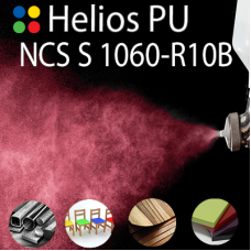 NCS S 1060-R10B шовковисто матова, 1 компонентна високоеластична поліуретанова емаль HELIOS PU - 1кг