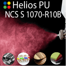 NCS S 1070-R10B шовковисто матова, 1 компонентна високоеластична поліуретанова емаль HELIOS PU - 1кг