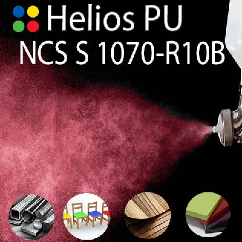 NCS S 1070-R10B шовковисто матова, 1 компонентна високоеластична поліуретанова емаль HELIOS PU - 1кг NCS S 1070-R10B шовковисто матова, 1 компонентна високоеластична поліуретанова емаль HELIOS PU - 1кг