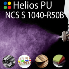 NCS S 1040-R50B шовковисто матова, 1 компонентна високоеластична поліуретанова емаль HELIOS PU - 1кг