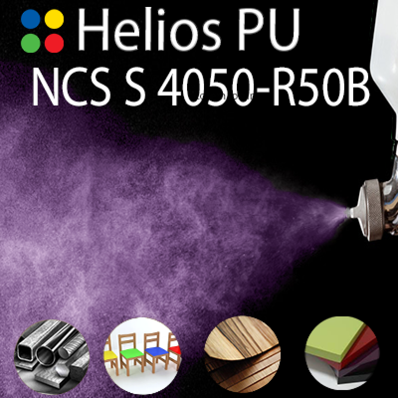 NCS S 4050-R50B шовковисто матова, 1 компонентна високоеластична поліуретанова емаль HELIOS PU - 1кг NCS S 4050-R50B шовковисто матова, 1 компонентна високоеластична поліуретанова емаль HELIOS PU - 1кг