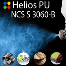 NCS S 3060-B шовковисто матова, 1 компонентна високоеластична поліуретанова емаль HELIOS PU - 1кг