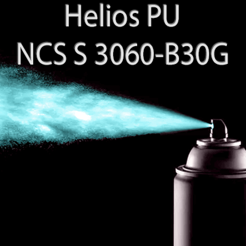 Аерозольна NCS S 3060-B30G шовковисто матова, 1 компонентна поліуретанова емаль HELIOS PU - 400мл
