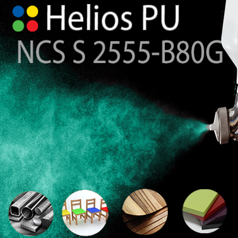 NCS S 2555-B80G шовковисто матова, 1 компонентна високоеластична поліуретанова емаль HELIOS PU - 1кг NCS S 2555-B80G шовковисто матова, 1 компонентна високоеластична поліуретанова емаль HELIOS PU - 1кг