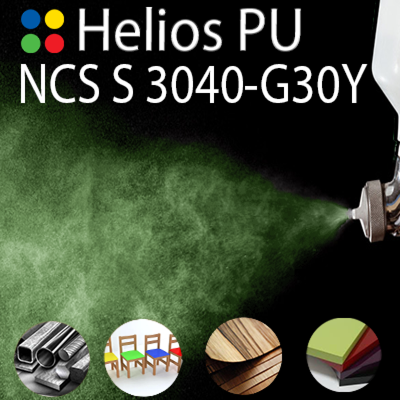 NCS S 3040-G30Y шовковисто матова, 1 компонентна високоеластична поліуретанова емаль HELIOS PU - 1кг NCS S 3040-G30Y шовковисто матова, 1 компонентна високоеластична поліуретанова емаль HELIOS PU - 1кг