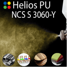 NCS S 3060-Y шовковисто матова, 1 компонентна високоеластична поліуретанова емаль HELIOS PU - 1кг