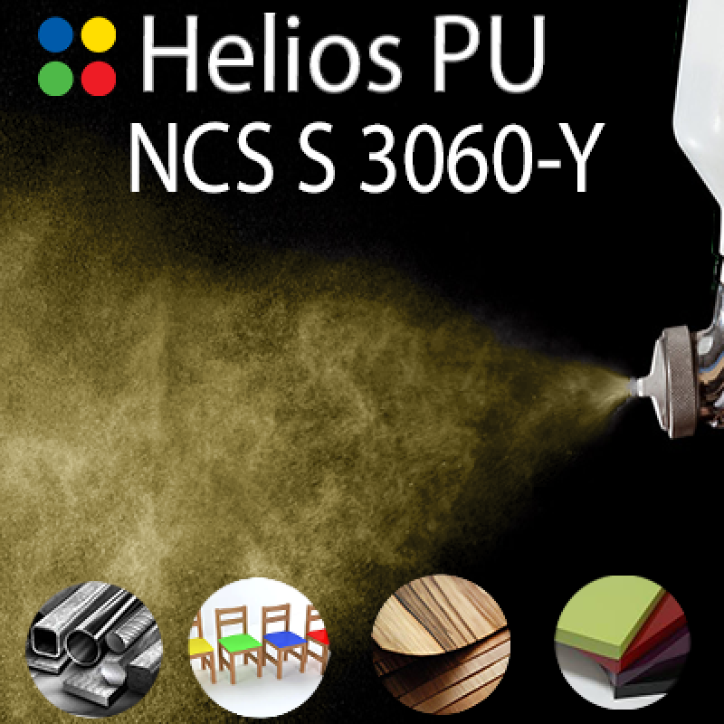 NCS S 3060-Y шовковисто матова, 1 компонентна високоеластична поліуретанова емаль HELIOS PU - 1кг NCS S 3060-Y шовковисто матова, 1 компонентна високоеластична поліуретанова емаль HELIOS PU - 1кг