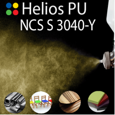 NCS S 3040-Y шовковисто матова, 1 компонентна високоеластична поліуретанова емаль HELIOS PU - 1кг