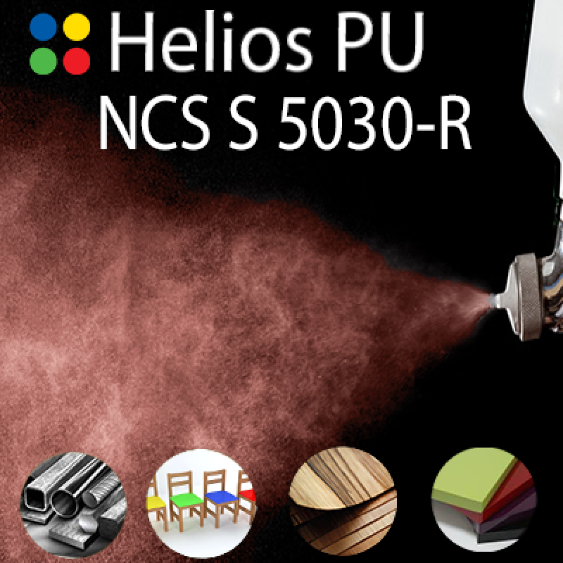 NCS S 5030-R шовковисто матова, 1 компонентна високоеластична поліуретанова емаль HELIOS PU - 1кг