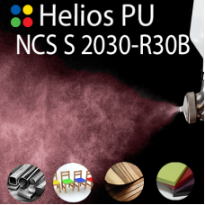NCS S 2030-R30B шовковисто матова, 1 компонентна високоеластична поліуретанова емаль HELIOS PU - 1кг