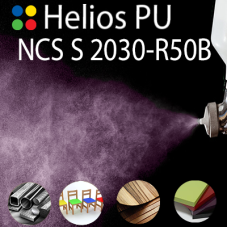 NCS S 2030-R50B шовковисто матова, 1 компонентна високоеластична поліуретанова емаль HELIOS PU - 1кг