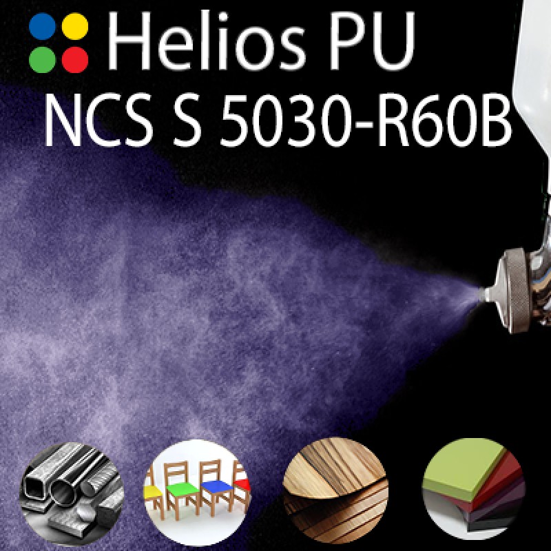 NCS S 5030-R60B шовковисто матова, 1 компонентна високоеластична поліуретанова емаль HELIOS PU - 1кг