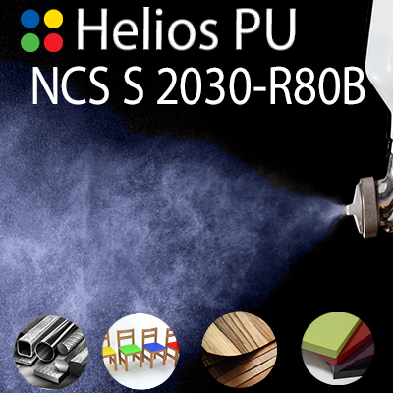 NCS S 2030-R80B шовковисто матова, 1 компонентна високоеластична поліуретанова емаль HELIOS PU - 1кг NCS S 2030-R80B шовковисто матова, 1 компонентна високоеластична поліуретанова емаль HELIOS PU - 1кг