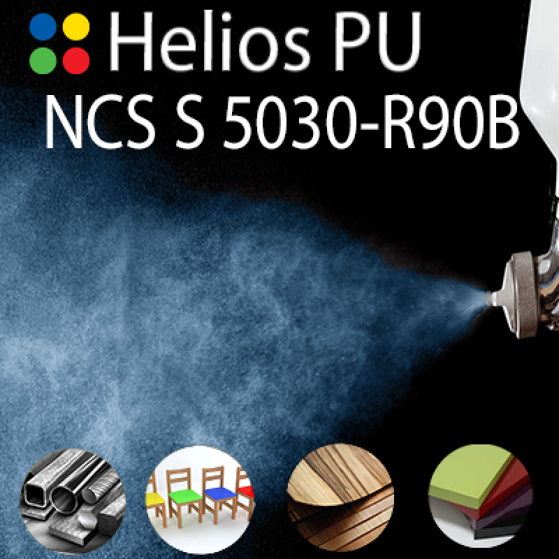 NCS S 5030-R90B шовковисто матова, 1 компонентна високоеластична поліуретанова емаль HELIOS PU - 1кг