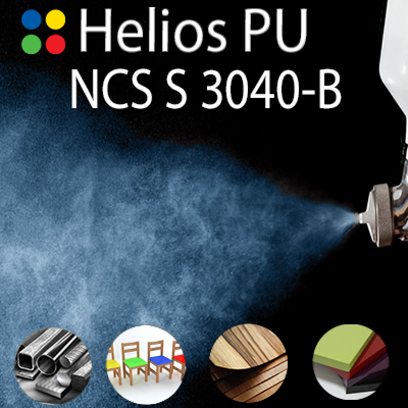NCS S 3040-B шовковисто матова, 1 компонентна високоеластична поліуретанова емаль HELIOS PU - 1кг NCS S 3040-B шовковисто матова, 1 компонентна високоеластична поліуретанова емаль HELIOS PU - 1кг