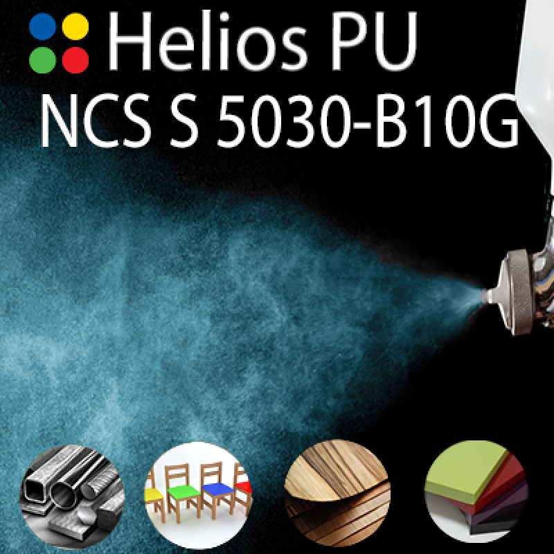 NCS S 5030-B10G шовковисто матова, 1 компонентна високоеластична поліуретанова емаль HELIOS PU - 1кг NCS S 5030-B10G шовковисто матова, 1 компонентна високоеластична поліуретанова емаль HELIOS PU - 1кг