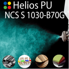 NCS S 1030-B70G шовковисто матова, 1 компонентна високоеластична поліуретанова емаль HELIOS PU - 1кг