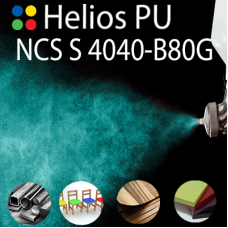 NCS S 4040-B80G шовковисто матова, 1 компонентна високоеластична поліуретанова емаль HELIOS PU - 1кг