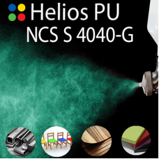 NCS S 4040-G шовковисто матова, 1 компонентна високоеластична поліуретанова емаль HELIOS PU - 1кг