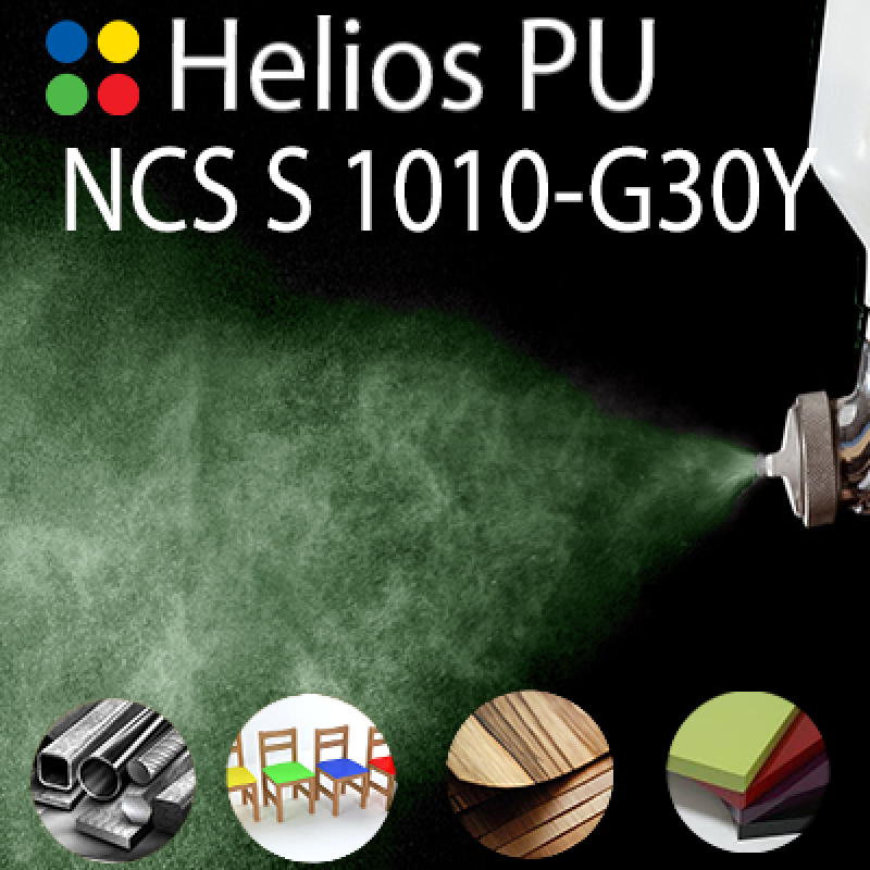 NCS S 1010-G30Y шовковисто матова, 1 компонентна високоеластична поліуретанова емаль HELIOS PU - 1кг NCS S 1010-G30Y шовковисто матова, 1 компонентна високоеластична поліуретанова емаль HELIOS PU - 1кг