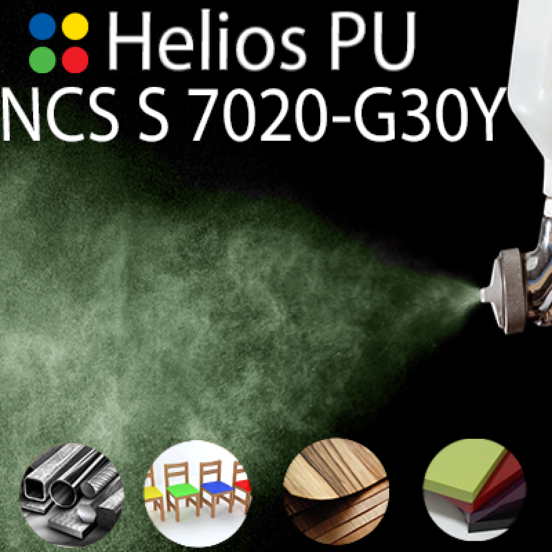NCS S 7020-G30Y шовковисто матова, 1 компонентна високоеластична поліуретанова емаль HELIOS PU - 1кг