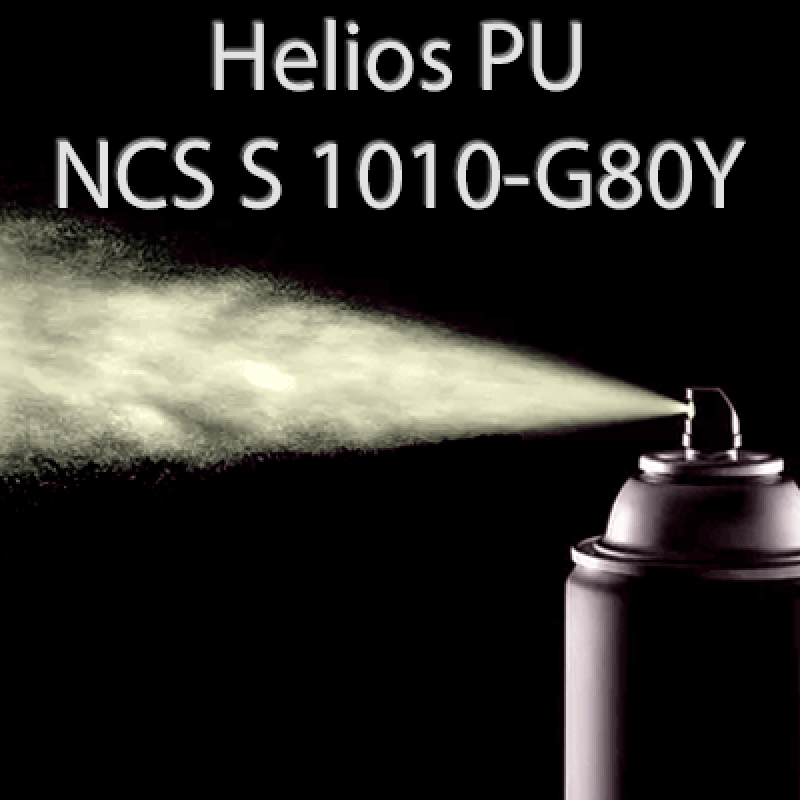 Аерозольна NCS S 1010-G80Y шовковисто матова, 1 компонентна поліуретанова емаль HELIOS PU - 400мл